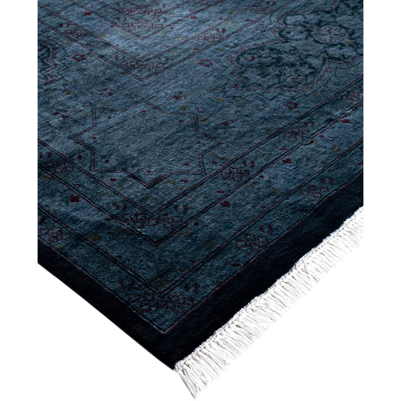 Overdyed One-of-a-Kind 9' 1" X 17' 9" Hand Knotted Area Rug