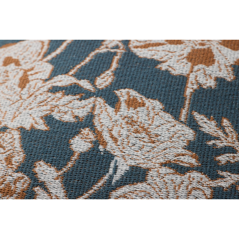 Chris Loves Julia Matilda Throw Pillow Cover, 18"H x 18"W x 0.5'D, Blue