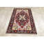 Tapis traditionnel rouge à motif géométrique 3x5
