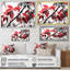 Feuilles rouges et grises sur un arbre II-1239960043-1239960055
