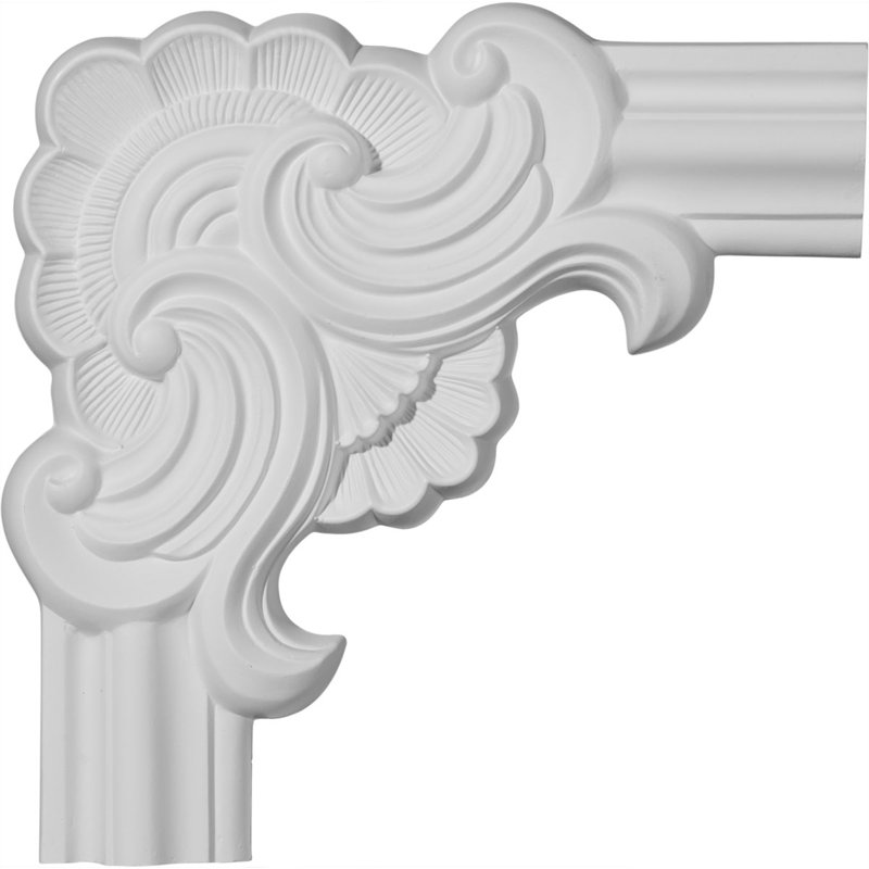 Moulure d'angle à panneau Pompéi l 10 5/8 po x H 10 5/8 po