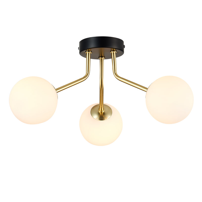 Baudette Glass Flush Mount