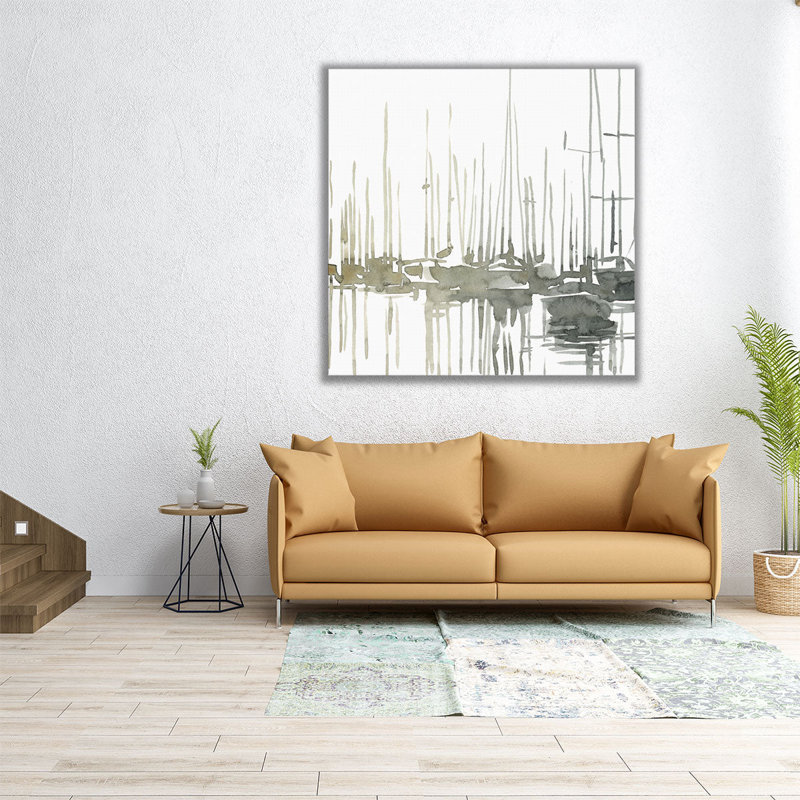 «Early Morning Wharf I», reproduction d'art sur toile, H 40 po x l 40 po