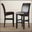Tabouret de comptoir rembourré 30 po avec structure en bois massif (ensemble de 2)