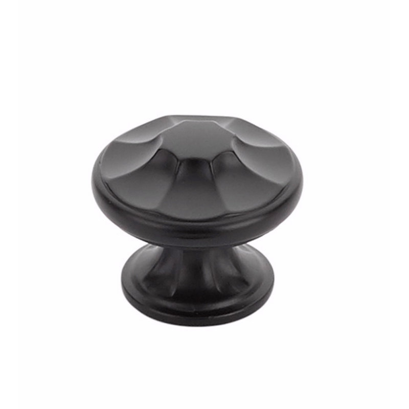 Empire Round Knob, Matte Black
