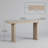 59" Oak Veneer Console Table with Unique Side Designs for Entryway, Hallway & Living Room-1455554768