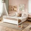 Lit au sol en bois avec barrière de haute sécurité Montessori, idéal pour la sécurité des enfants et un sommeil confortable-1198840998-1201307059