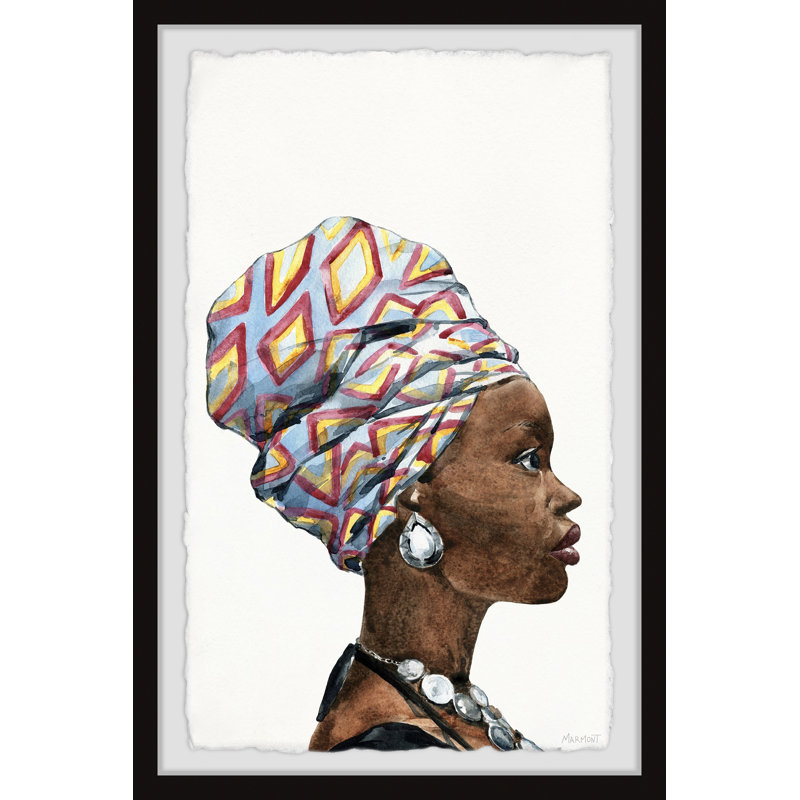 Aziza by Marmont Hill - Single Picture Frame Painting, 91cm H x 61cm W
