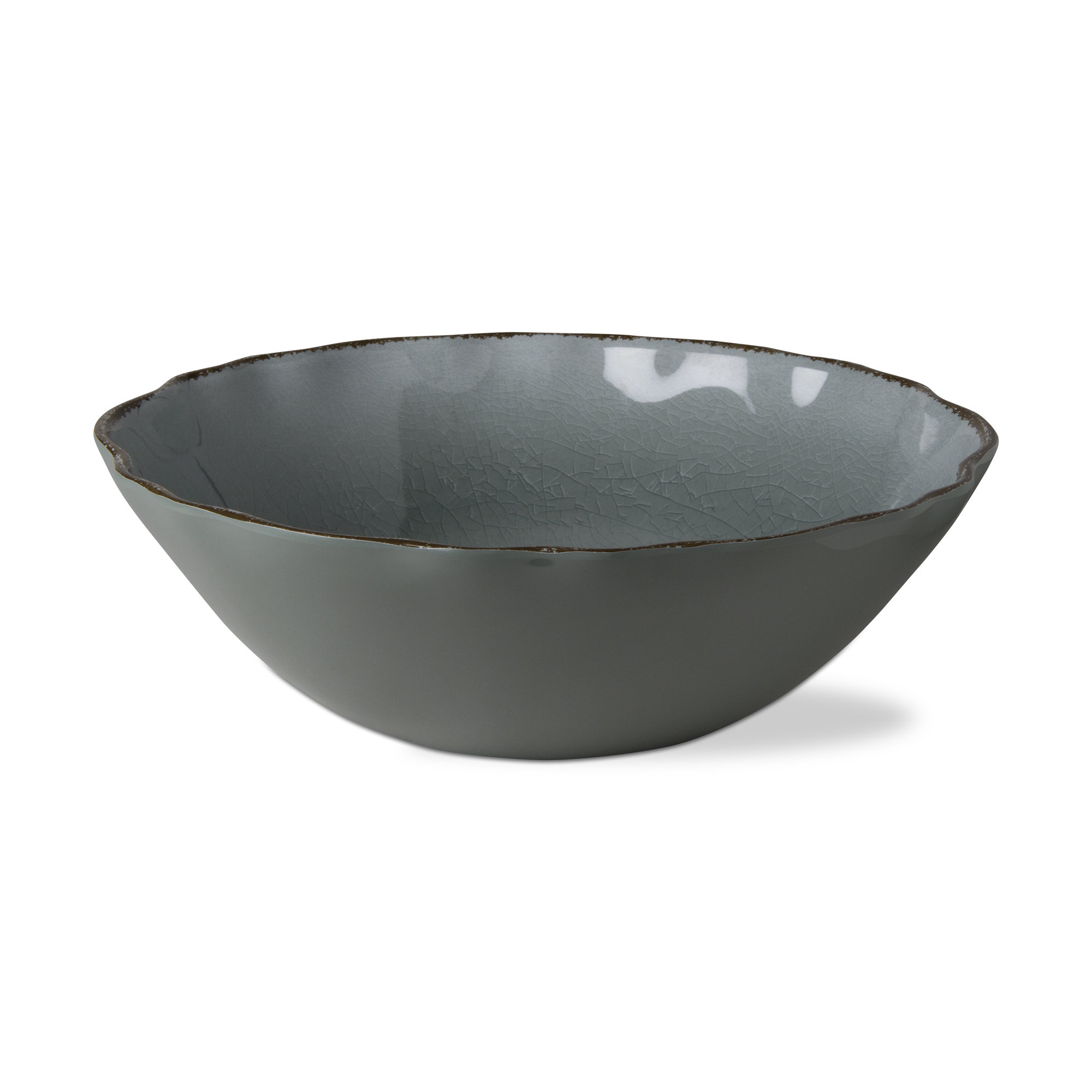 Isabella Blue Melamine Large Serving Bowl main image 1