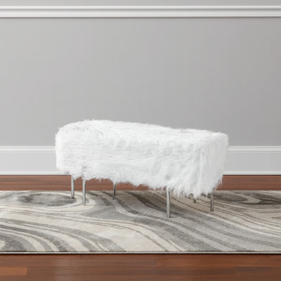 Lumi Faux Fur Upholstered Bench