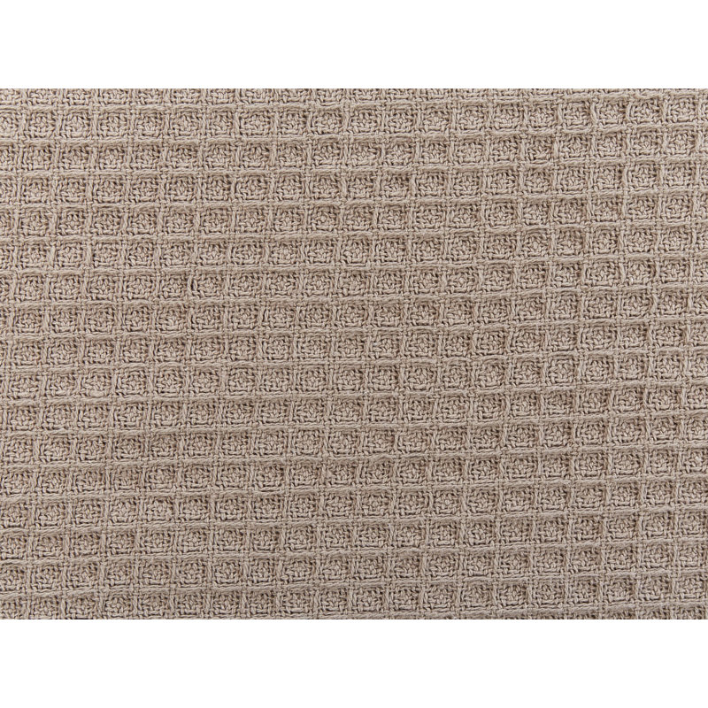 RAGALA Cotton Solid Colour Bedspread, 220 x 240 cm Bedspread, Taupe