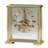 Fairview Traditional Roman Numeral Metal Quartz Movement / Crystal Tabletop Clock in Brass