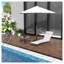 Méridienne pliante avec coussin Outsunny