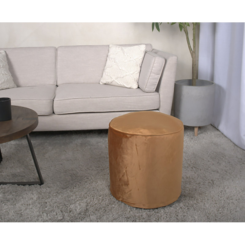 Pouf, abricot