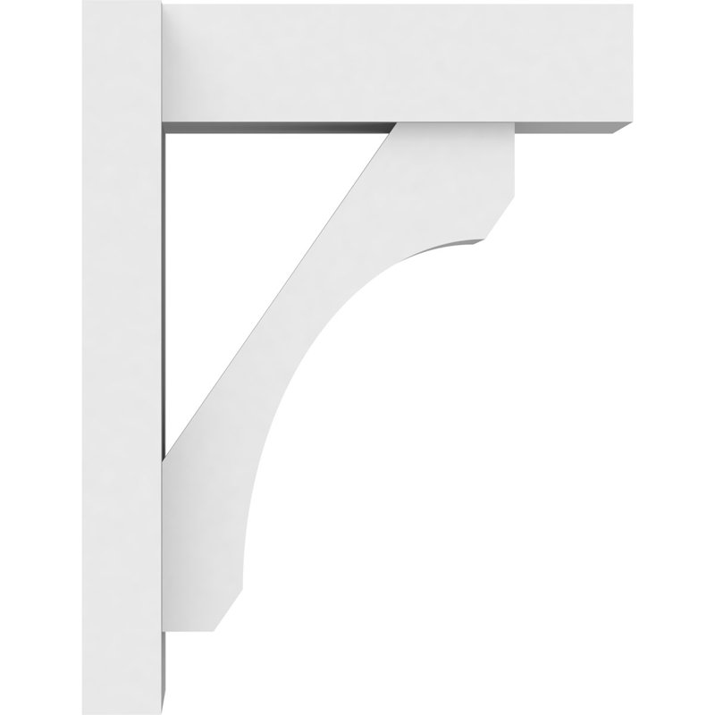 Persienne en PVC de qualité architecturale avec extrémités en bloc Legacy, H 18 po x l 14 po, L 7 po