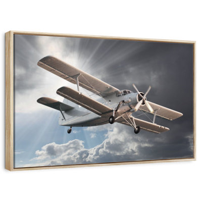Retro Silver Plane