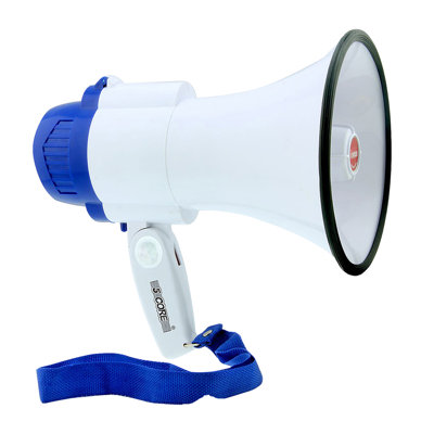 5 Core Megaphone Bullhorn Speaker 30W Mini Bull Horn Battery Power Cheer Megafono 800 Feet Range Loudspeaker