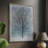 Silver Tree Framed Print - Solid Wood-833306828