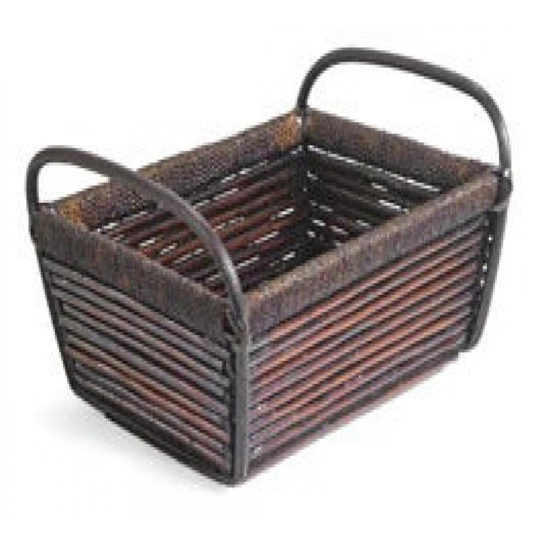 Panier rectangulaire en saule, H 6 po x l 15,5 po x P 11,5 po