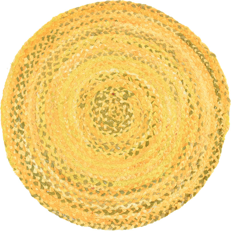 Kahwajian Cotton Indoor Rug, Round 3'3"