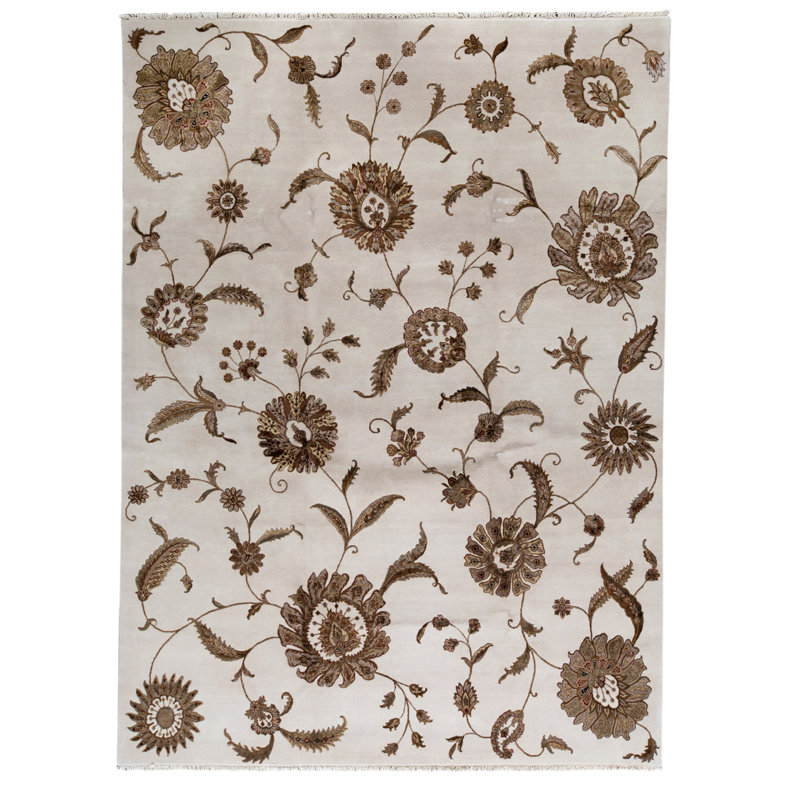 Tapis rectangulaire noué à la main