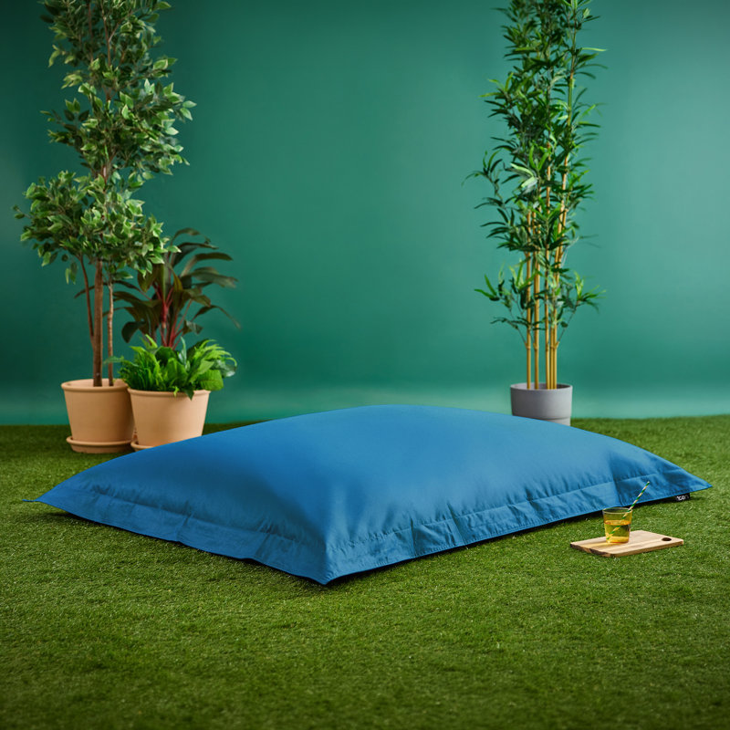 Bazaar Bag Water-Resistant XL Floor Cushion Bean Bag, Teal Green
