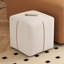 Repose-pieds cubique avec rangement, beige, salon