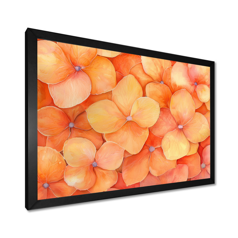 Éternelle sérénade d'hortensia I - impression murale d'hortensia, H 30 po x l 40 po, Noir