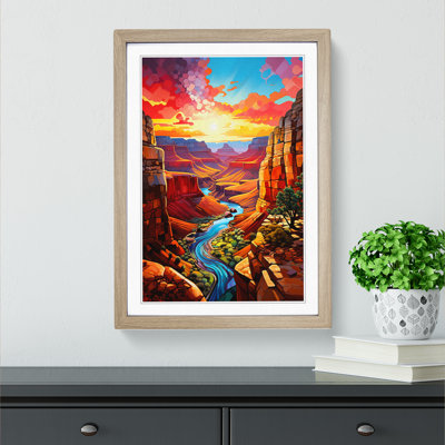 Grand Canyon Modern - Framed Print