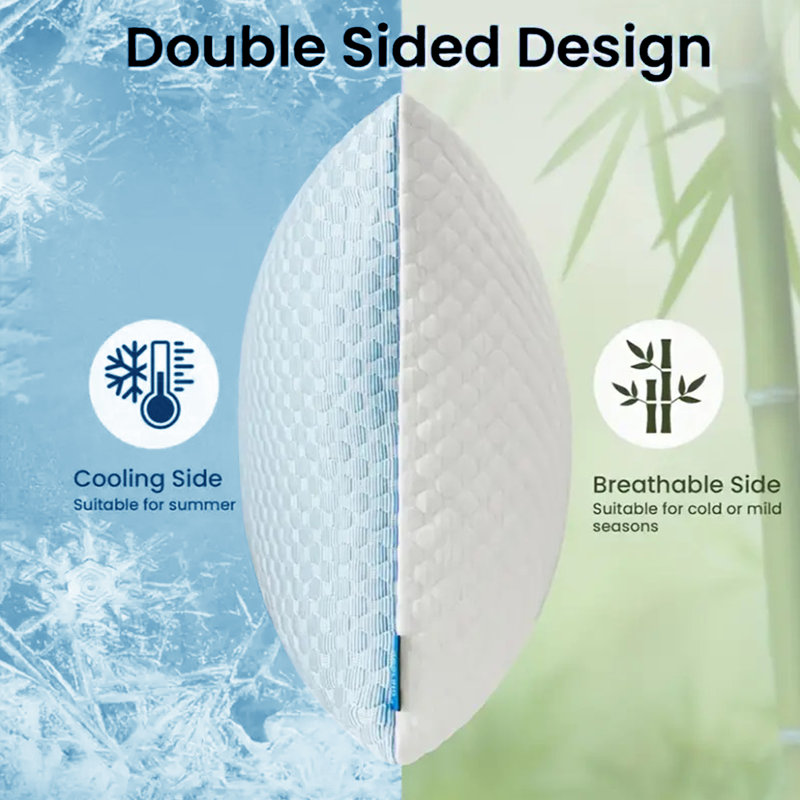 Cool And Breathable Tofu Pillow - Supports The Neck And Spine  Helps You Fall Asleep Easily  Sleep Massage Pillow Core  Moisture Absorbing Home Decoration Cushion(2Pc)
