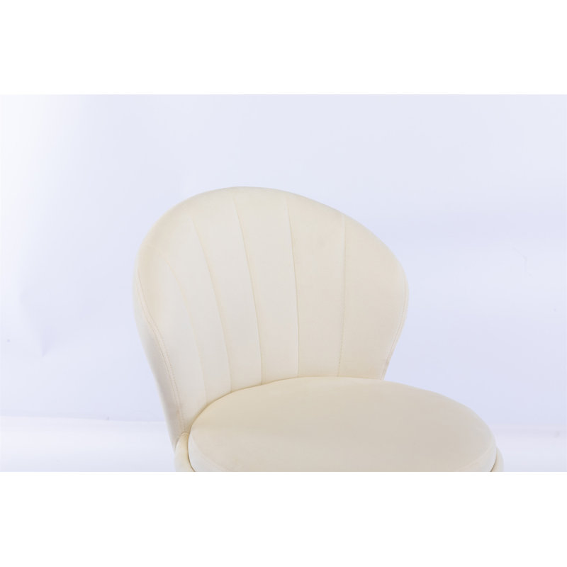 Ensemble de 2 tabourets de bar, Crème, crème