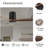 42-Inch Flush Mount Ceiling Fan Without Light, Solid Wood Blades, Reversible Quiet DC Motor, Remote Control with 6 Speeds & Timer, Energy Saving for Bedroom, Living Room,  No Sloped Ceiling