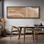 Earthy Contours, impression géométrique encadrée sur toile-98042083-111566009