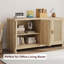 Buffet Cabinet,Rattan Accent Storage Cabinet With 4 Doors And Shelf-106644775