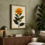 Single Sunflower Study Botanical - Wrapped Canvas-131761824-131761828