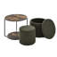Table polyvalente foncée avec rangement et fauteuil tambour amovible pour de multiples occasions combinées-1728857904