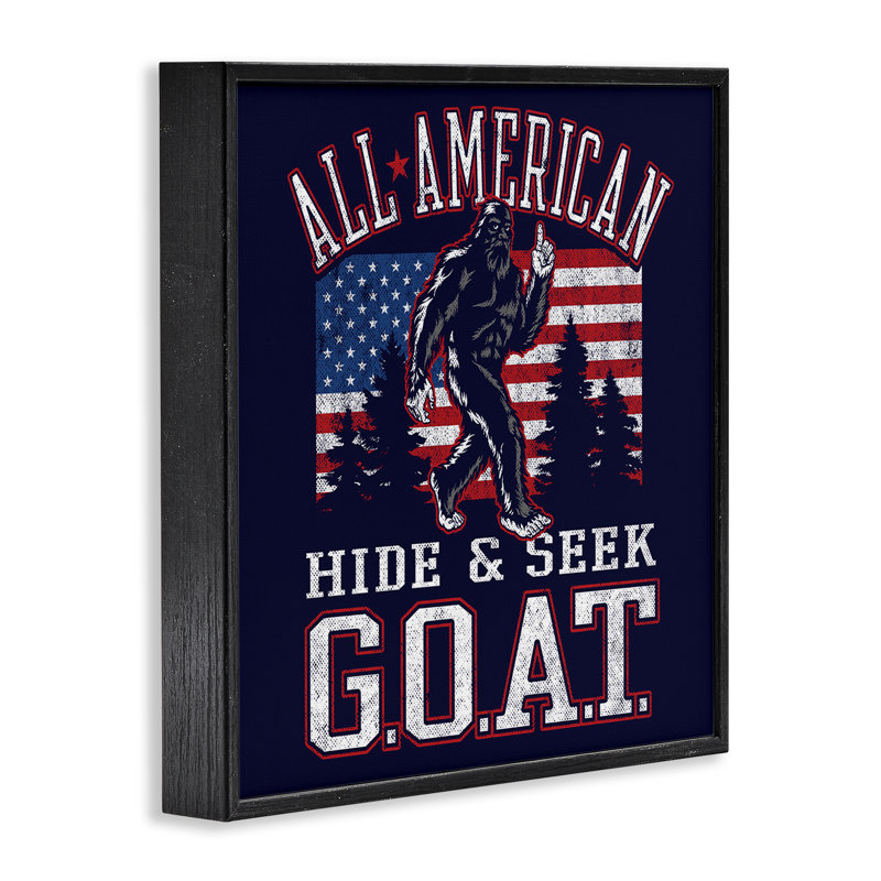 «Hide & Seek Monster», estampe numérique de Jedco Brands, Inc., Giclée encadrée noir minuit, H 17 po x l 17 po x P 1,5 po
