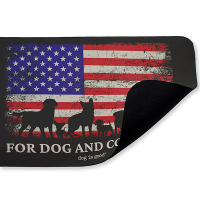 Tapis de cuisine ergonomique antidérapant pour chien et campagne recyclé, 18 po x 30 po