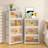 Canas 3 Pack 23 Inch Stackable Storage Bins Folding Organizer Boxes Collapsible Closet With Doors Wheels Lids Collapsible Plastic Storage Containers