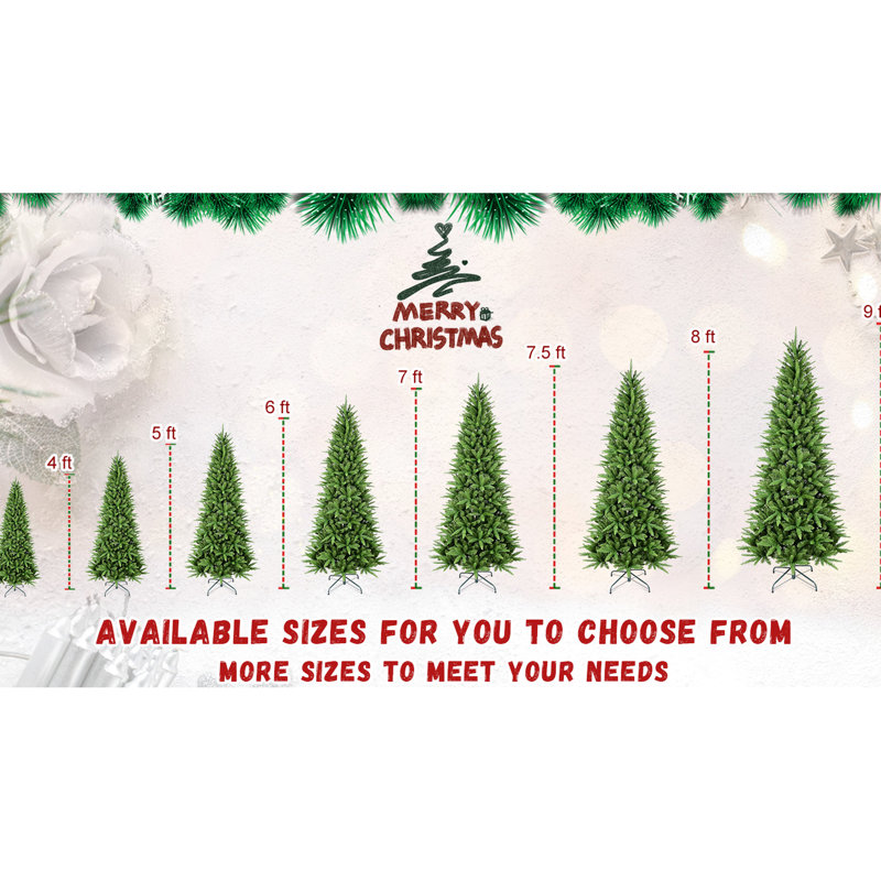 Arbre de Noël mince de 4 pi, 424 branches Pe + réalistes, branches articulées pour une installation simple, entrées de support stables et petits espaces décoratifs en saison festive, pointes mixtes de 48 pouces, structure facile en métal