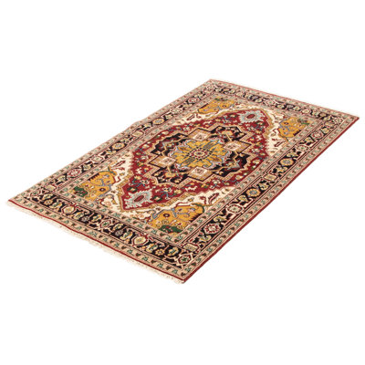 Hand-knotted Serapi Heritage Red Wool Rug 4'7" x 7'11"