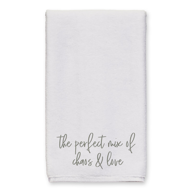 Cotton Floral Tea Towel Kitchen Towel, Cream