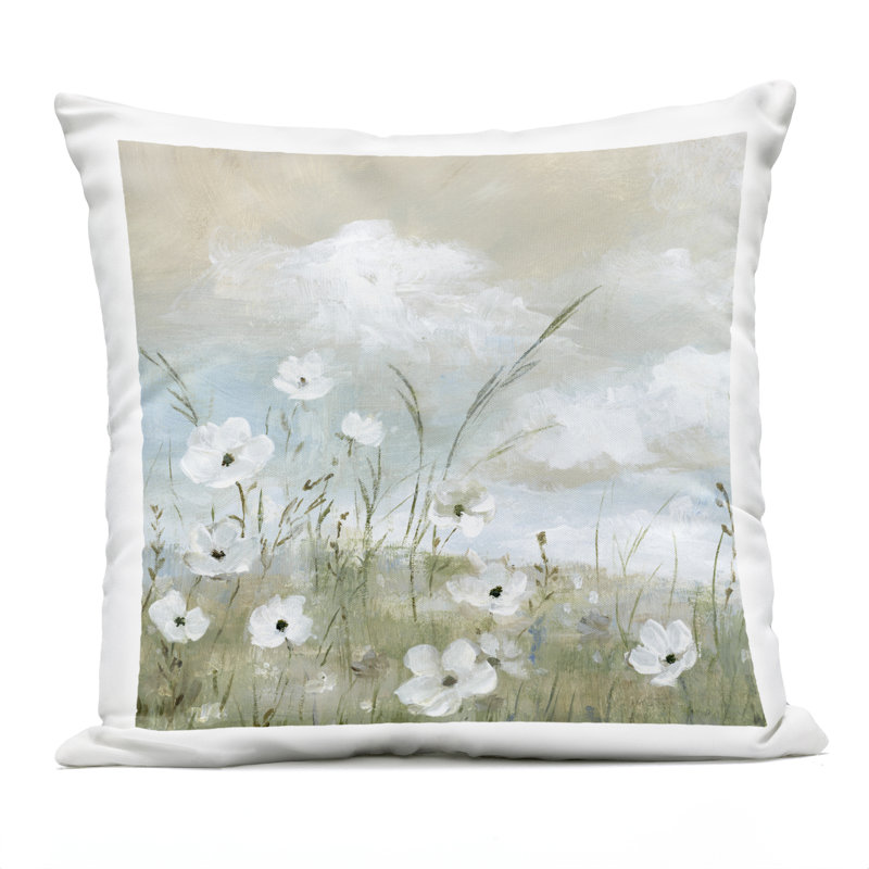 Coussin extérieur Clouds Beyond Meadow Design par Nan