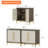 Leather Door Dresser Cabinet