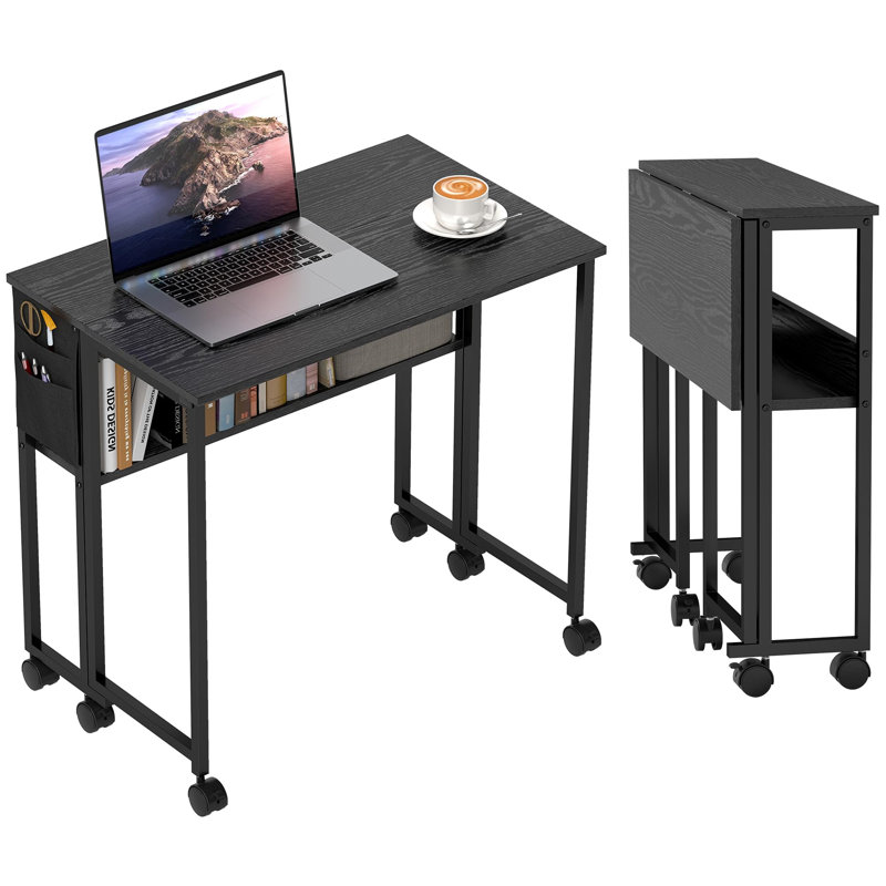 Metal Base Computer Desk, Black