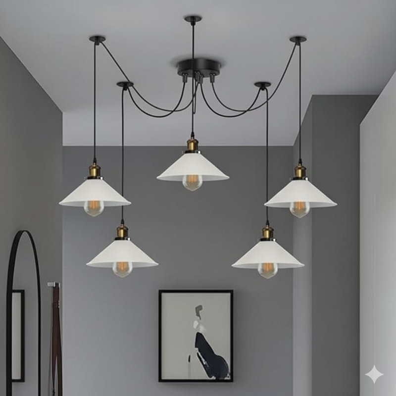 5 - Light Cone Pendant, Yes, White