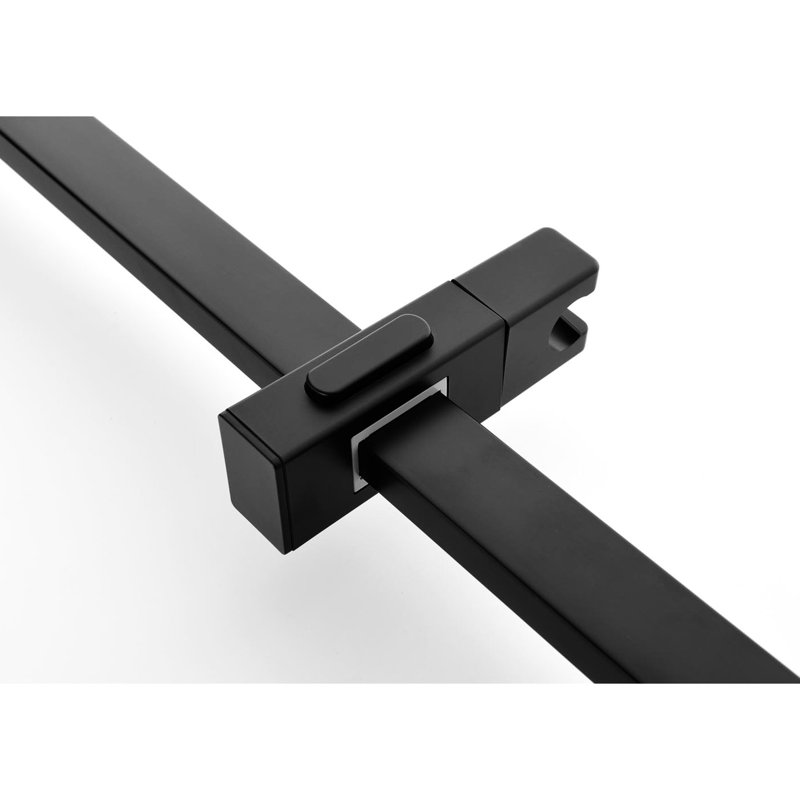 Bathroom Shower System In Matte Black With Stable Performance: Head, Hand Shower, Slide Bar, Bodysprays, Arm, Hose, Valve Trim Brass And Stainless Steel: