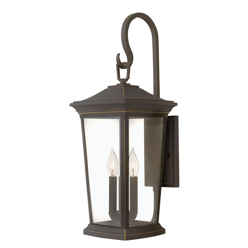 Bromley 3-Light Aluminum Outdoor Wall Mount Lantern, Oil Rubbed Bronze, Yes