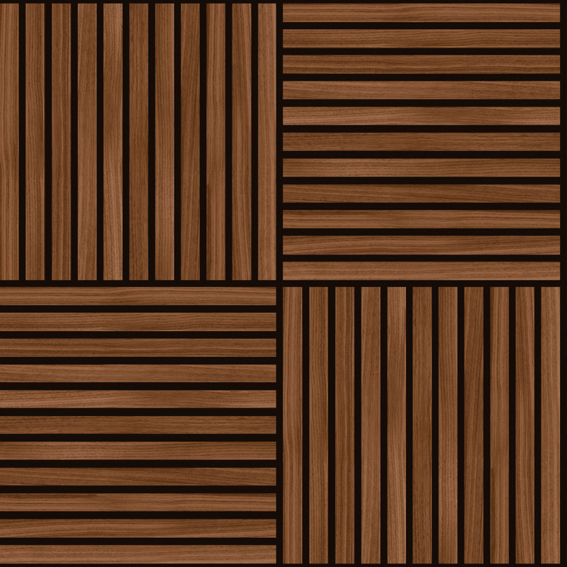 Square Slat, Walnut