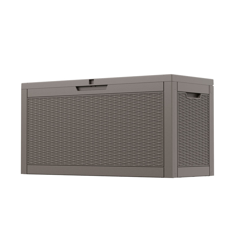 Boîte de rangement en résine imperméable et verrouillable